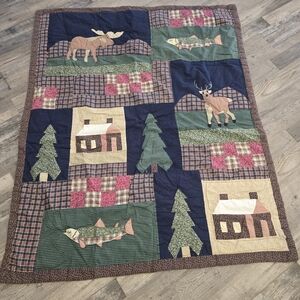 Outdoors Patchwork Quilt, 58" X 47", By Hometex